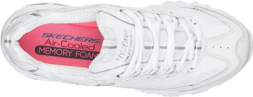 Vista 3 de Skechers D'lites Fresh Start - Tenis de espuma viscoelástica con cordones para mujer