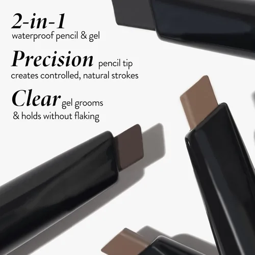 Vista 4 de LAURA GELLER NEW YORK Sculpt-n-Stay - Lápiz impermeable para cejas y gel - Rubio
