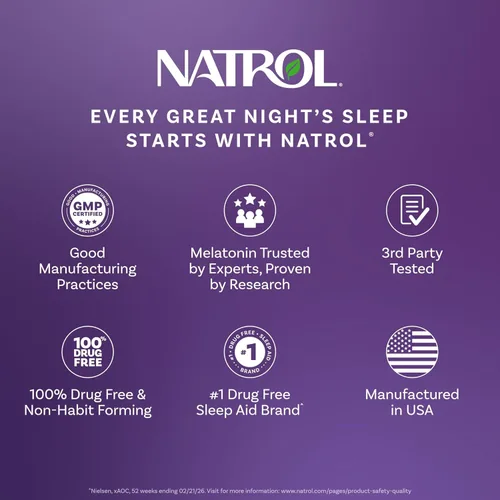 Vista 8 de Natrol Gomitas de Melatonina de Liberación Progresiva, Apoyo al Sueño para Adultos, Suplementos de Melatonina de 3 mg para Apoyo al Sueño, 45