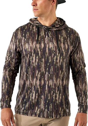 Vista 28 de Burlebo Sudadera de rendimiento para hombre – Prenda de manga larga ligera, ajuste atlético, absorción de humedad, protección solar Camuflaje
