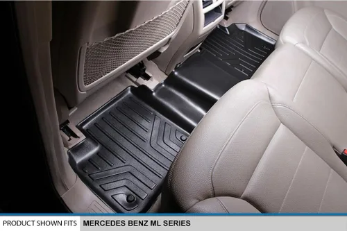 Vista 4 de MAXFLOORMAT Tapetes para piso de Mercedes Benz ML / GL / GLE / GLS Serie, juego completo (negro)