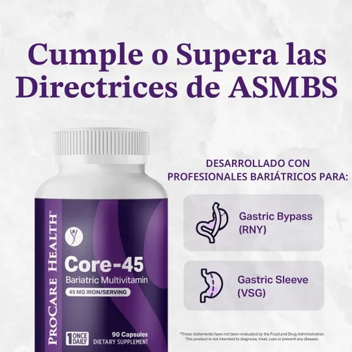 Vista 7 de Once Daily Bariatric Multivitamin Cápsula 45 mg de hierro 30