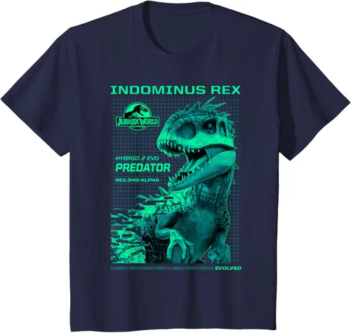 Vista 85 de Jurassic World Indominus Rex Hybrid Predator T-Shirt Small Negro