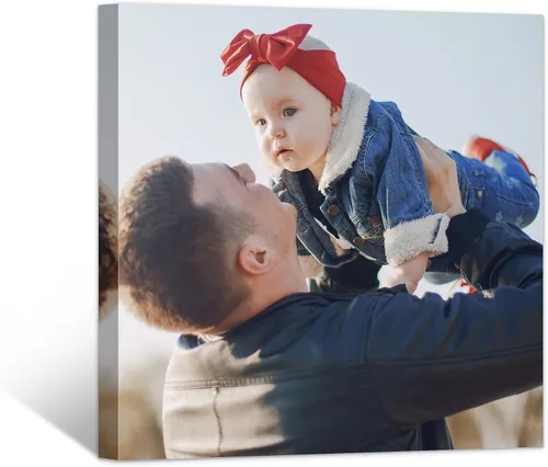 Vista 19 de Lienzo enmarcado personalizado con tus fotos, impresiones fotográficas personalizadas sobre lienzo, arte de pared para decoración del hogar