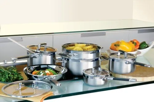 Vista 2 de Starfrit Heritage InLuv - Juego de utensilios de cocina de acero inoxidable (10 piezas)
