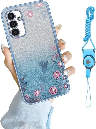 Vista 40 de Funda para Samsung Galaxy S8, Samsung S8 para mujer, cambio gradual con purpurina, cristal suave, TPU mariposa, floral, corazón, transparente, funda