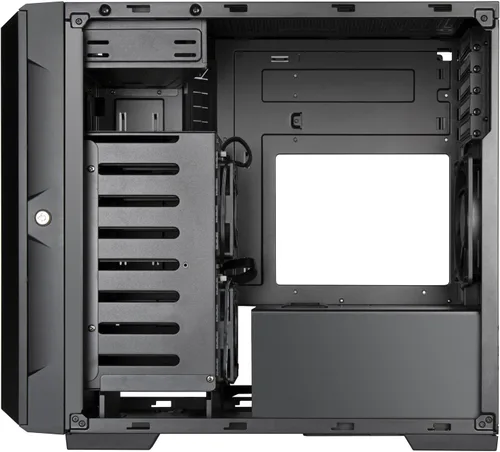 Vista 7 de Silverstone Technology CS382 chasis NAS Micro-ATX de 8 bahías SAS-12G / SATA-6G de alto rendimiento intercambiable en caliente, SST-CS382
