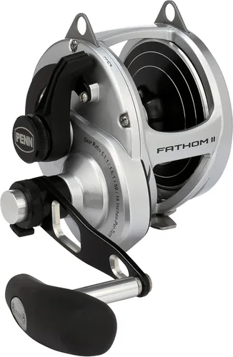 Vista 8 de Penn Carretes de pesca convencionales Fathom II con palanca de arrastre de 2 velocidades