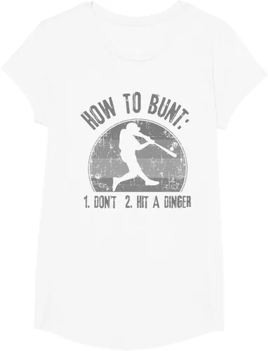 Vista 25 de Cómo Bunt Don't Hit A Dinger - Camiseta divertida de béisbol y sóftbol, Negro, S