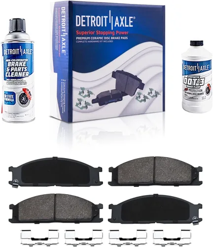 Vista 57 de Detroit Axle - Pastillas de freno traseras para Toyota Prius 2012-2015 Prius Plug-In 2017-2018 Corolla iM 2016 Sion iM 2011-2017 Lexus CT200h