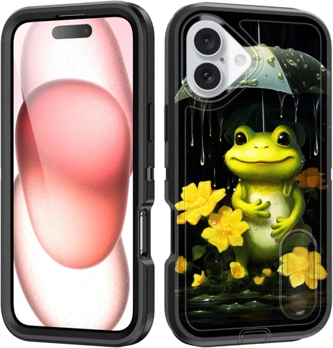 Vista 127 de Funda para iPhone Air con soporte integrado, a prueba de golpes, polvo y caídas, 3 capas, grado militar, funda protectora para iPhone Air de 6.5