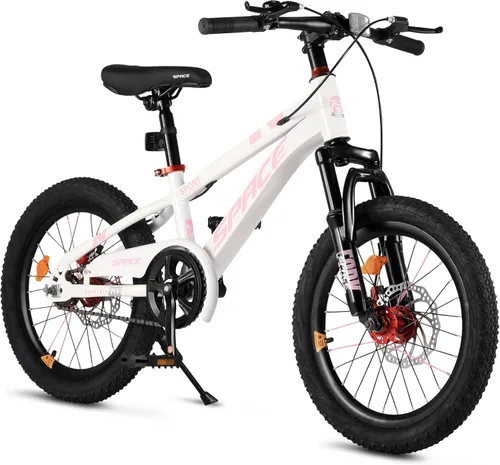 Vista 8 de Bicicleta para niños ONLYGU - Bicicleta de 18 20 pulgadas para niños y niñas con asiento ajustable y freno de mano, bicicletas para niños de 7 a 13