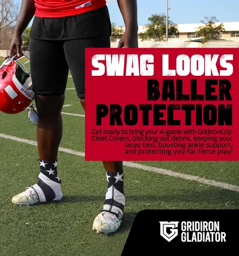 Vista 2 de GridIron Gladiator - Fundas de tacos, calcetines para tacos de fútbol americano, polainas para tacos de fútbol, béisbol y sóftbol