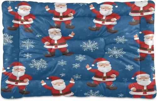Vista 22 de Almohadilla de cama para mascotas con estampado de vaca 3D, tapete suave para cama de perro con parte inferior antideslizante, almohadilla de jaula