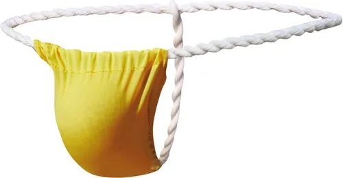Vista 6 de Tanga de seda de hielo para hombre, de tiro bajo, ajustado, ropa interior suave Negro