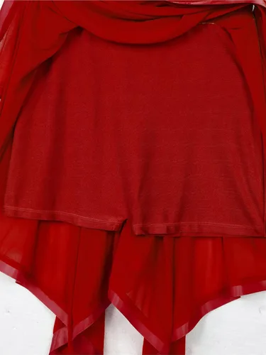 Vista 5 de JEATHA Vestido de baile de ballet sin mangas para mujer, de malla ilusión, con lentejuelas, leotardo de jazz latino, ropa de baile