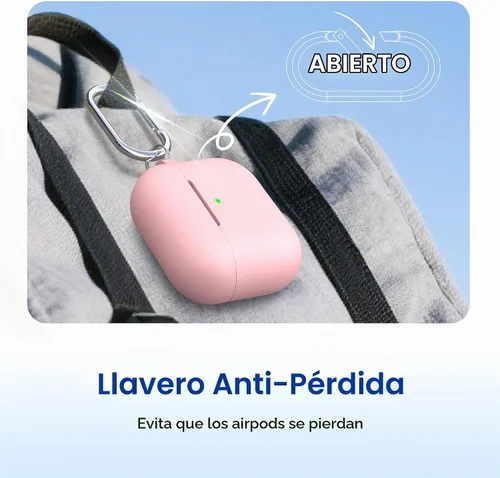 Vista 6 de RFUNGUANGO - Funda para AirPods Pro 2, color rosa Funda protectora de silicona con kit de limpieza, llavero compatible con AirPods Pro de 2ª/1ª