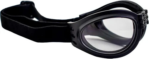 Vista 3 de 2 pares de gafas Birdz Parrot negro plegables acolchadas para motocicleta, lentes transparentes y ahumadas para hombres y mujeres