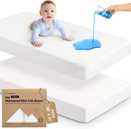 Vista 30 de Pack and Play - Juego de sábanas bajeras para cuna, paquete de 2 unidades conejitos