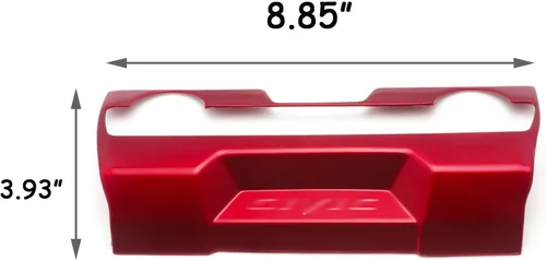Vista 5 de Xotic Tech - Panel de consola central, cubierta de control de clima de CA, color rojo deportivo, compatible con Honda Civic de 10ª