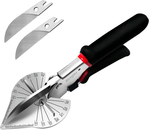 Vista 7 de Cuchilla de repuesto para tijeras de inglete, tijeras cortadoras de tijeras, cuchillas de corte angular multiángulo, para manualidades, cuchilla