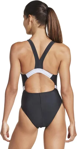 Vista 4 de Speedo Creora Highclo Quantum Splice - Traje de baño de una pieza para mujer de corte alto sólido.