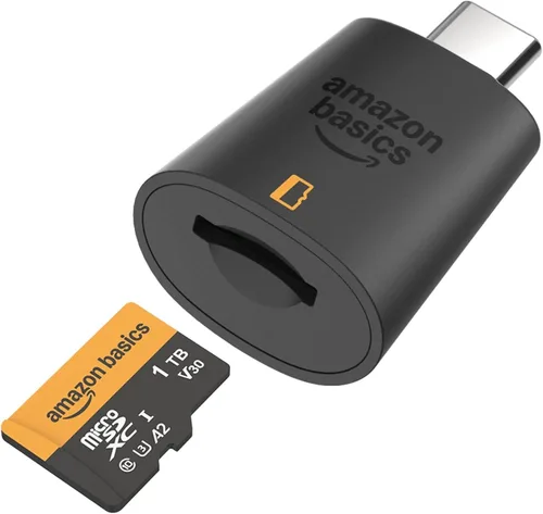 Vista 6 de Amazon Basics - Tarjeta microSDXC de 1 TB con adaptador, velocidad de lectura de hasta 200 MB/s, paquete de 1 unidad