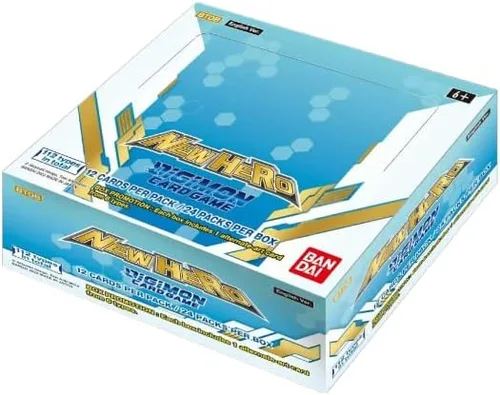 Vista 2 de BANDAI Caja de juego de cartas Digimon BT08 New Hero