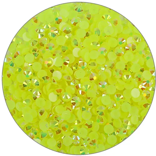 Vista 33 de 3000 piezas de diamantes de imitación de parte posterior plana SS6/2 mm de vidrio transparente AB, gemas redondas de cristal para arte de uñas