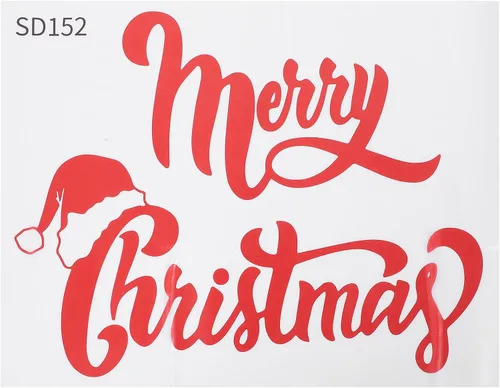 Vista 6 de OSALADI Pegatinas extraíbles Calcomanías de Navidad Calcomanías de Navidad Etiqueta de ventana de Navidad Etiqueta de pared de ventana de Navidad