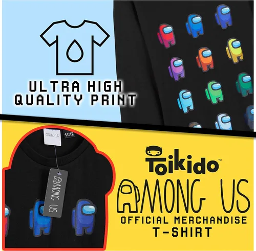 Vista 3 de Among Us Camiseta de manga larga para niños, regalos para jugadores