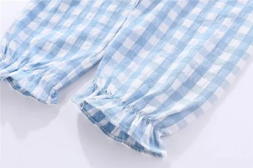 Vista 7 de Mud Kingdom Conjunto de pijama Boutique para niñas y niños, ropa de dormir de manga larga con cuello