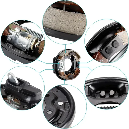 Vista 2 de 10L0L Conjunto de freno de carrito de golf, racimo de freno trasero lado del conductor y lado del pasajero para Club Car DS & Precedent 1995-Up