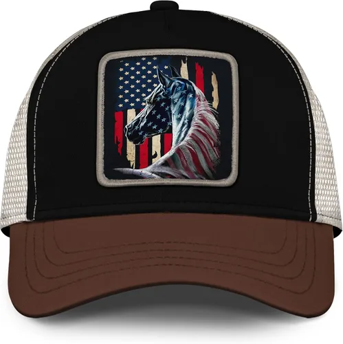 Vista 2 de Asvance Trucker Hat - Mesh Back Baseball Cap for Mens - Premium American Patriots Embroidered Hats - Gift for Dad