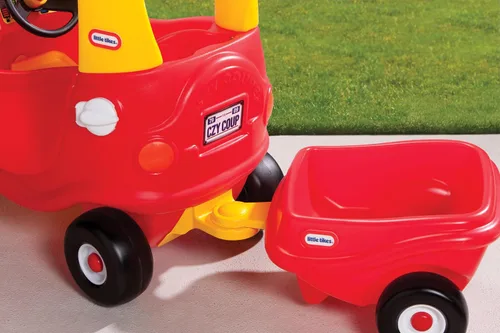 Vista 3 de little tikes Cozy Coupe Trailer - Remolque de juguete para niños y niños pequeños, fomenta el juego creativo, adecuado para niños de 3 a 10 años