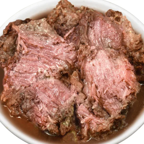 Vista 3 de Evanger's Heritage Classics - Alimento para perros con trozos de carne de res, empacado a mano, 12 unidades, 12 onzas cada uno, tierno asado