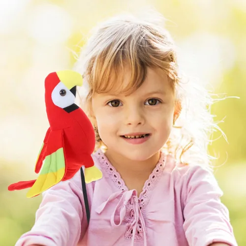 Vista 8 de Toddmomy Accesorio de hombro de loro pirata, loro pirata de peluche de Halloween en el hombro para niños y adultos, accesorios de disfraces