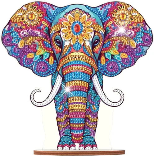 Vista 17 de Kits de adornos de escritorio de pintura de diamante para adultos, ángel mamá, sosteniendo bebé, arte de diamante por números, decoraciones