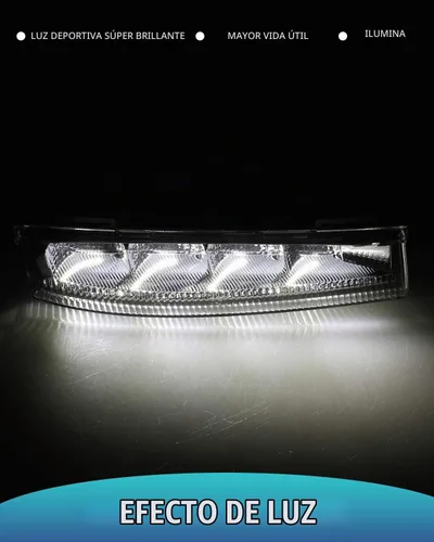 Vista 6 de 1 par de luces LED de conducción diurna DRL para la izquierda y derecha, lámpara antiniebla compatible con Mercedes Benz W204 W212 C-Class E-Class