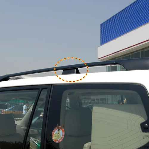 Vista 2 de ITrims Accesorios de coche para Toyota Prado J120 FJ120 2003-2009 2003-2009 Protector de equipaje de extremo de riel de techo protector de equipaje