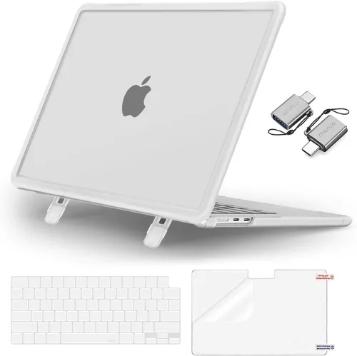 Vista 9 de MOSISO Funda compatible con MacBook Air de 15 pulgadas 2025 2024 2023 lanzamiento M4 A3241 M3 A3114 M2 A2941, carcasa rígida resistente de servicio