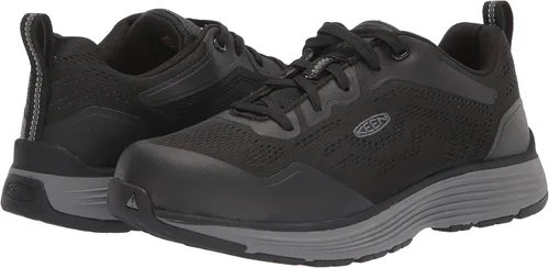 Vista 7 de KEEN Utility Zapatillas de trabajo industriales Sparta 2 de punta baja suave ESD para hombre, Gris negro (Steel GreyBlack), 9.5 Wide