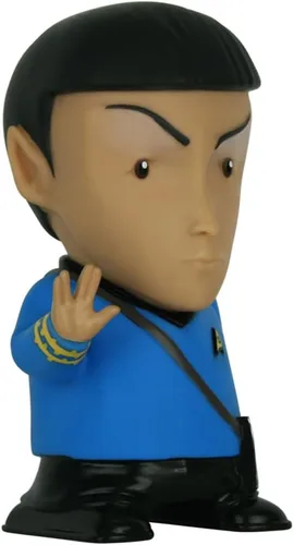 Vista 8 de FAMETEK Star Trek: TOS - Mr. Spock - Altavoz Bluetooth de 6 pulgadas con efectos de sonido, micrófono y citas auténticas de Spock