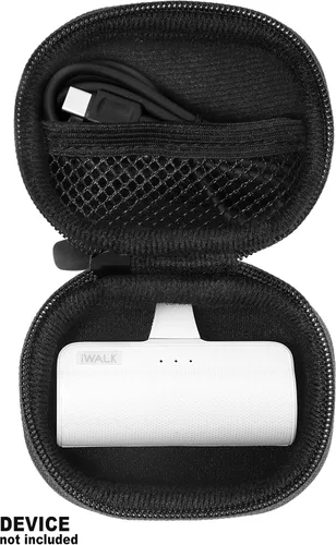 Vista 4 de Funda para cargador portátil pequeño compatible con iWALK pequeño cargador portátil USB-C, Anker Nano, JEJILL, LanLuk, Charmast, LENUTO, Swyop