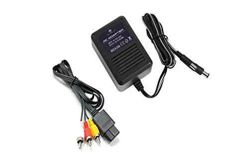 Vista 8 de WiCareYo AC Power Adapter Wall Charger Power Supply with AV cable for NES SNES Genesis1