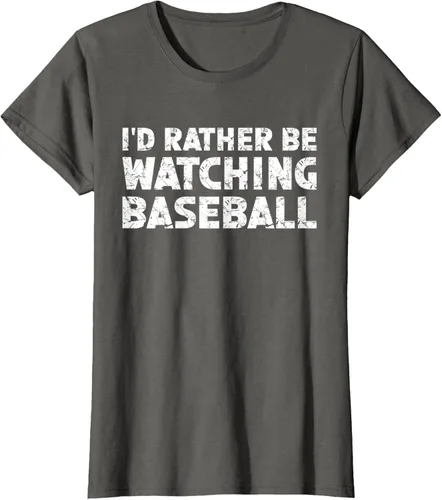 Vista 9 de Camiseta de béisbol I'd Rather Be Watching