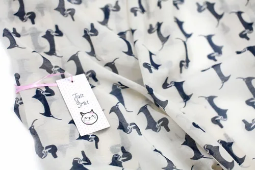 Vista 5 de Bella Dachshund Doxie Dog Infinity Bufanda con estampado de animales para mujer