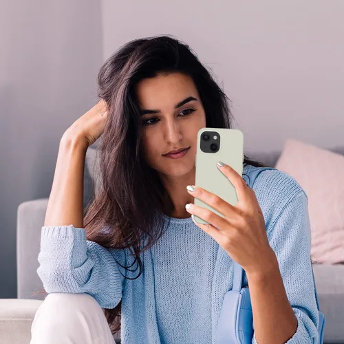 Vista 36 de Cordking Funda diseñada para iPhone 13, diseñada para iPhone 14, funda ultradelgada de silicona, funda protectora a prueba de golpes
