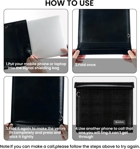 Vista 8 de Bolsas Faraday grandes para tablet, bolsa Faraday, evita piratería, seguimiento y NFC/WiFi/Bluetooth para teléfonos, llaveros