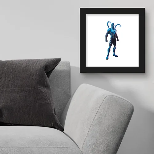 Vista 3 de Trends International Gallery Pops DC Comics Blue Beetle - Póster de pared con postura, 12 x 12 pulgadas, versión de marco negro